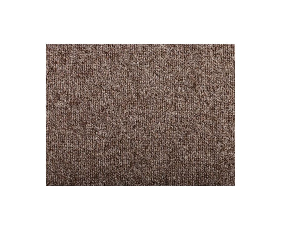 Pull laine col zippé Marron Chiné - KEITHY