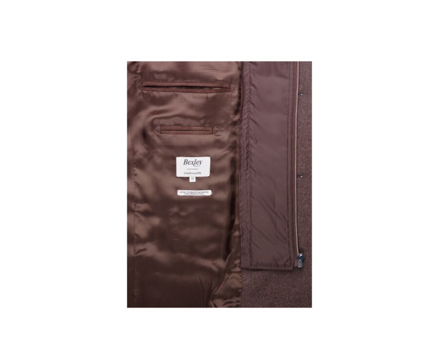 Manteau homme laine & cachemire hiver Chocolat - HONORÉ II