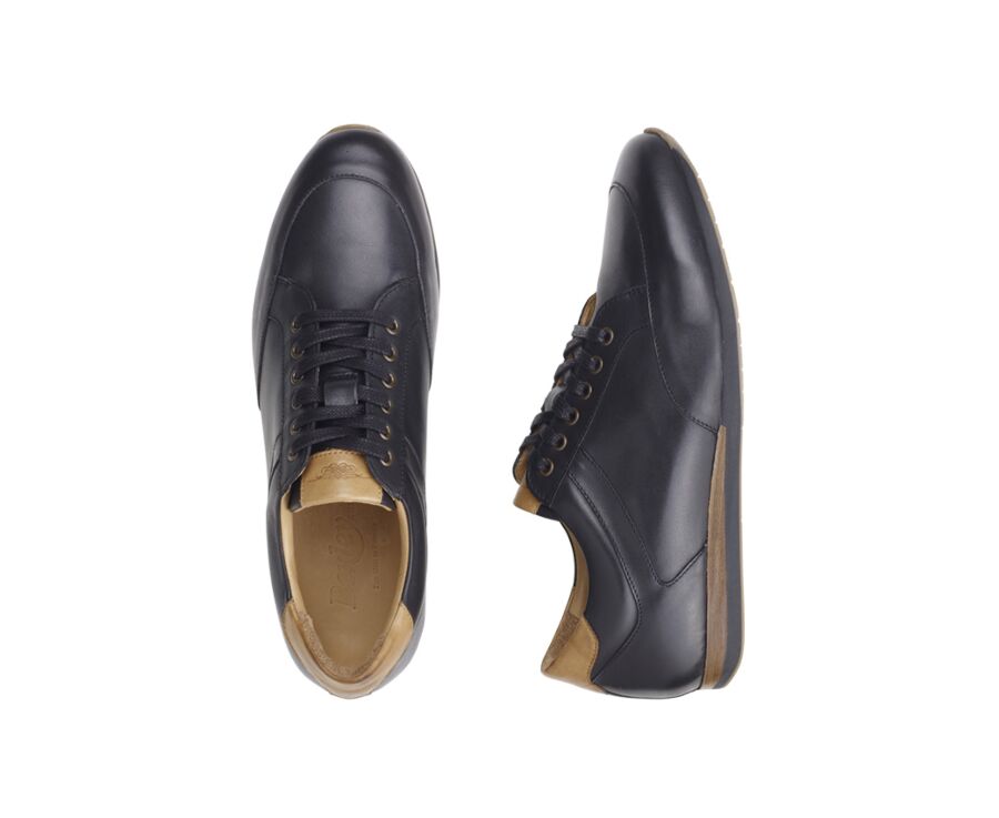 Sneakers homme cuir Noir - BELBARA