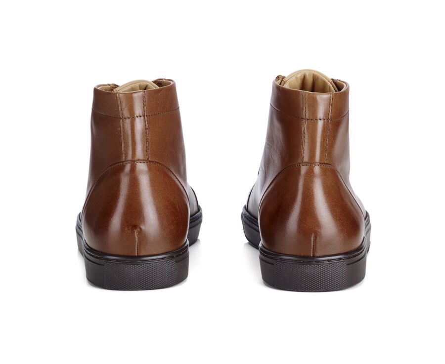 Sneakers montantes Châtaigne Foncé Patiné - HAWTHORNE