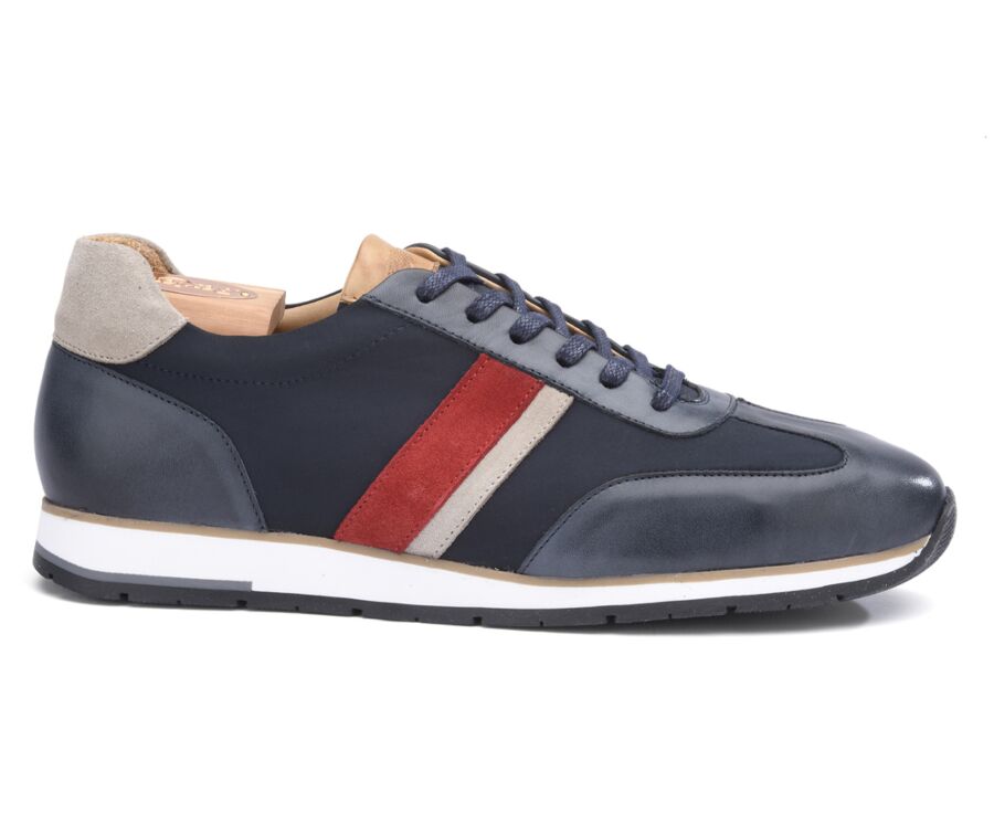 Sneakers homme Navy Patiné et Marine - MELINGA