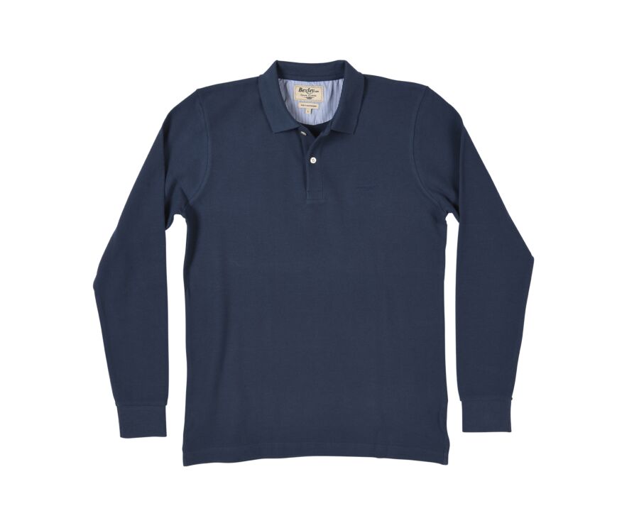 Polo manches longues homme Bleu - ANDY II ML