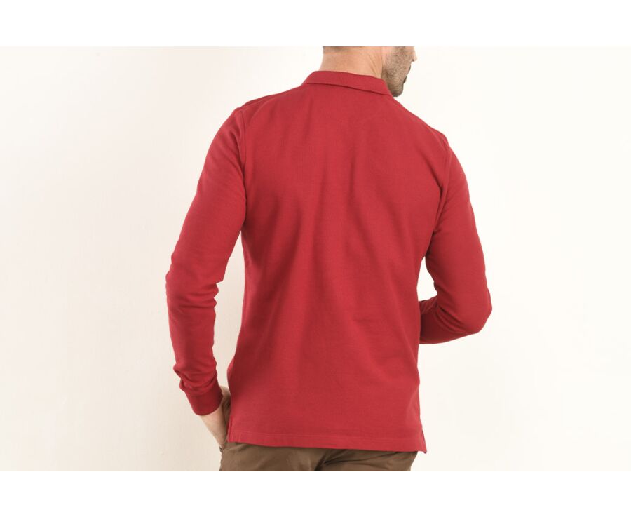 Polo manches longues homme Rouge - ANDY II ML