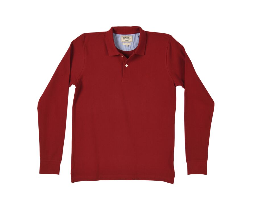 Polo manches longues homme Rouge - ANDY II ML