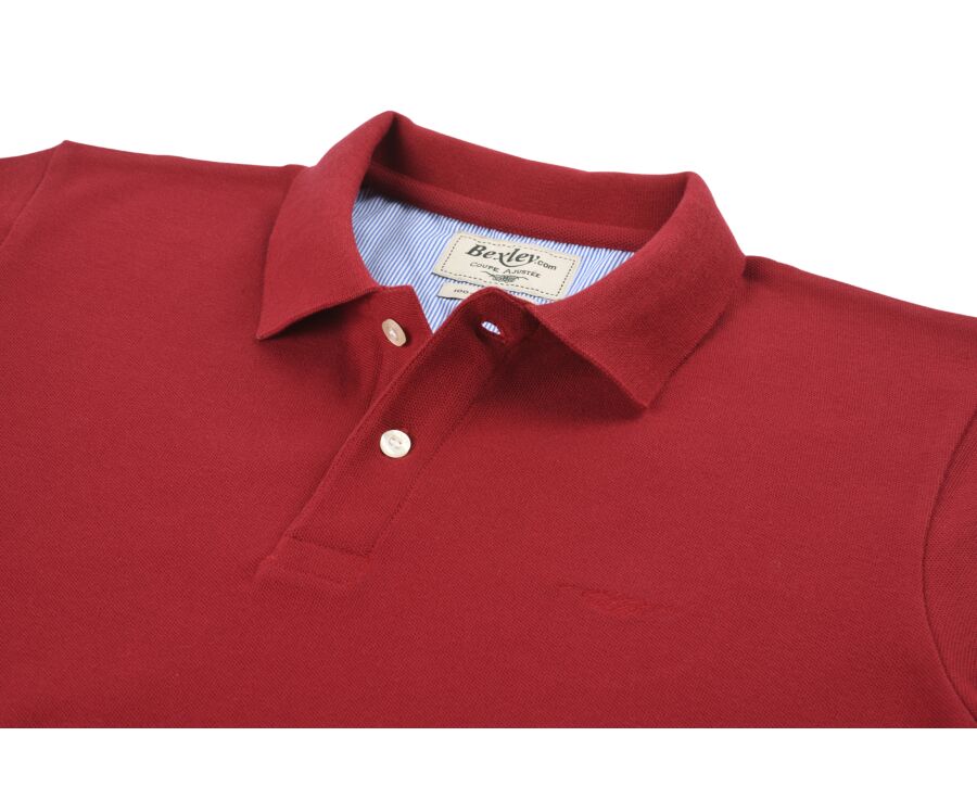 Polo manches longues homme Rouge - ANDY II ML