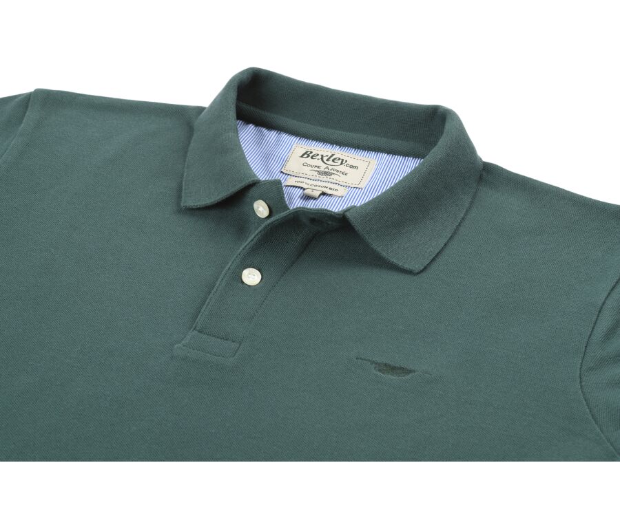 Polo manches longues homme Vert Foncé - ANDY II ML