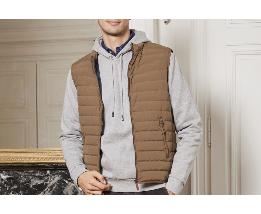 Doudoune sans manches homme Caramel - NIELS II