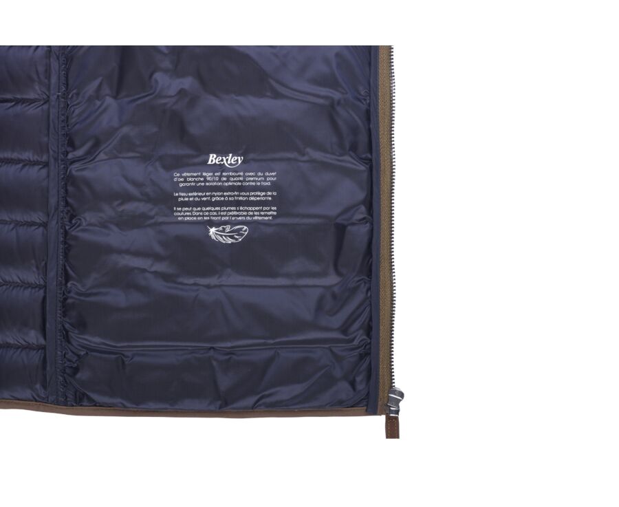 Doudoune sans manches homme Caramel - NIELS II