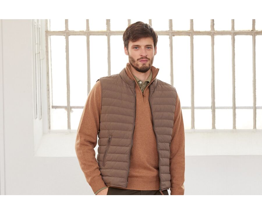 Doudoune sans manches homme Marron Clair - NIELS II