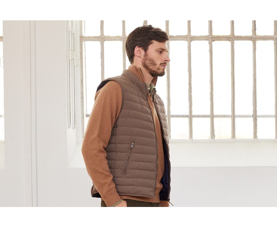 Doudoune sans manches homme Marron Clair - NIELS II
