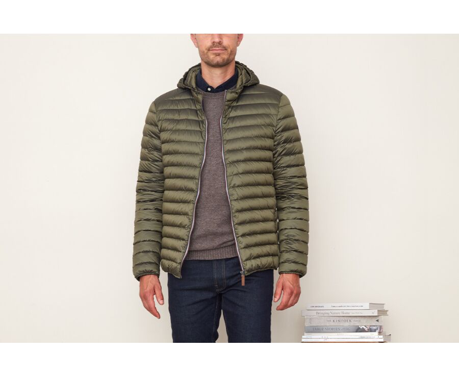 Doudoune à capuche homme légère Kaki - SIVERT