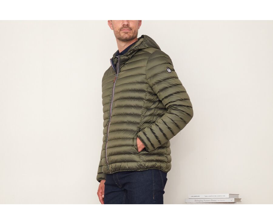 Doudoune à capuche homme légère Kaki - SIVERT