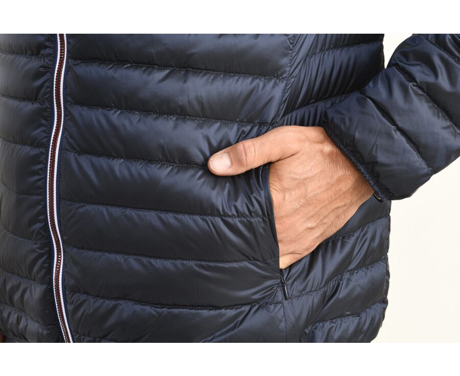 Doudoune légère homme à capuche Marine - SIVERT