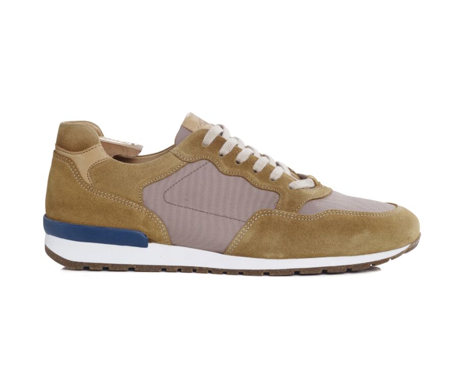 Sneakers homme Velours Camel - CANBERRA II
