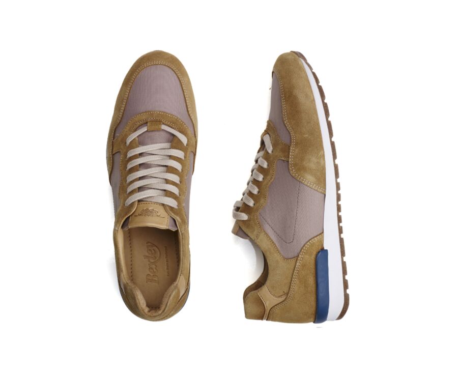 Sneakers homme Velours Camel - CANBERRA II