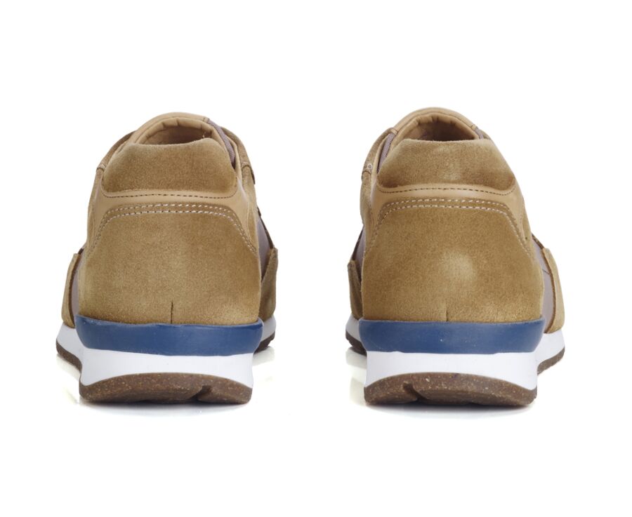 Sneakers homme Velours Camel - CANBERRA II