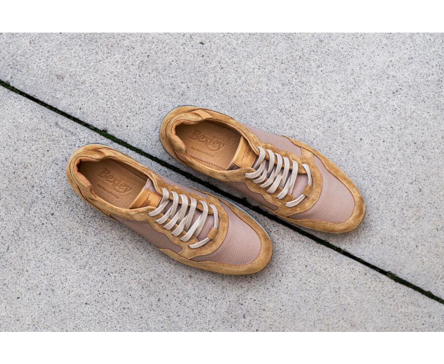 Sneakers homme Velours Camel - CANBERRA II