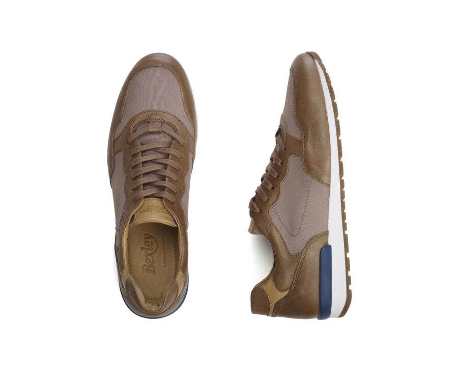 Sneakers homme Cuir Beige - CANBERRA II