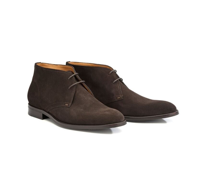 Chukka boots homme Velours Brun - WORMINGTON GOMME