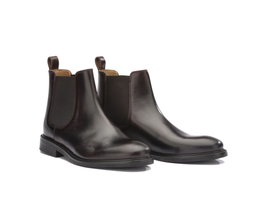 Chelsea boots cuir homme Chocolat - FANGLER GOMME CITY