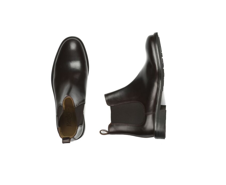 Chelsea boots cuir homme Chocolat - FANGLER GOMME CITY