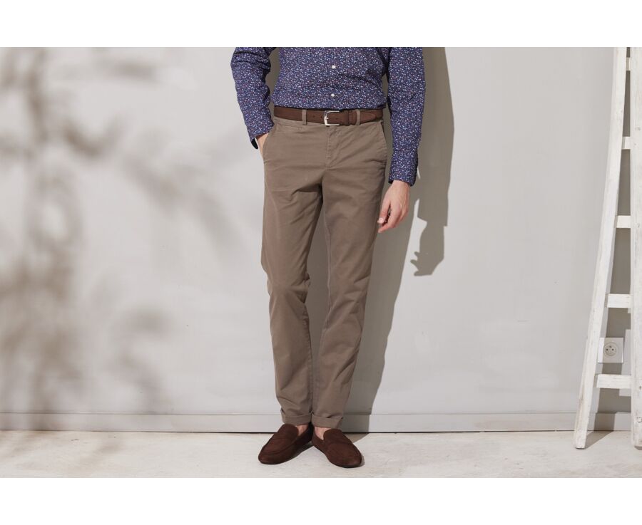 Pantalon chino homme Taupe Foncé II - JERRY II