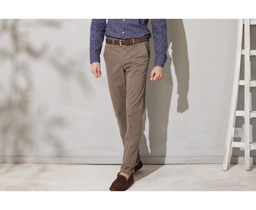 Pantalon chino homme Taupe Foncé II - JERRY II