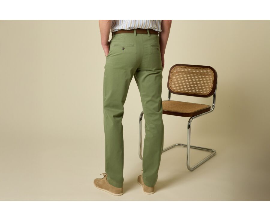 Pantalon chino pour homme Vert Sauge - JERRY II
