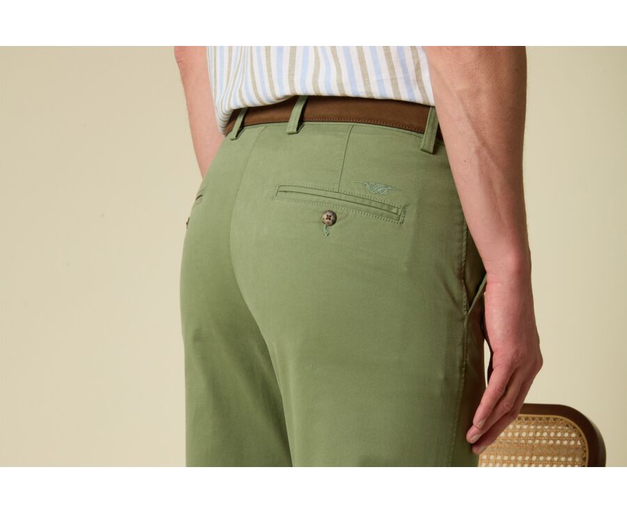Pantalon chino pour homme Vert Sauge - JERRY II