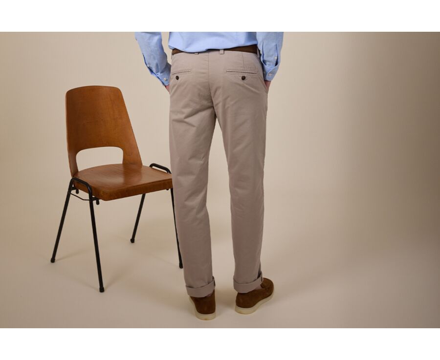 Pantalon chino pour homme Greige Foncé - JERRY II