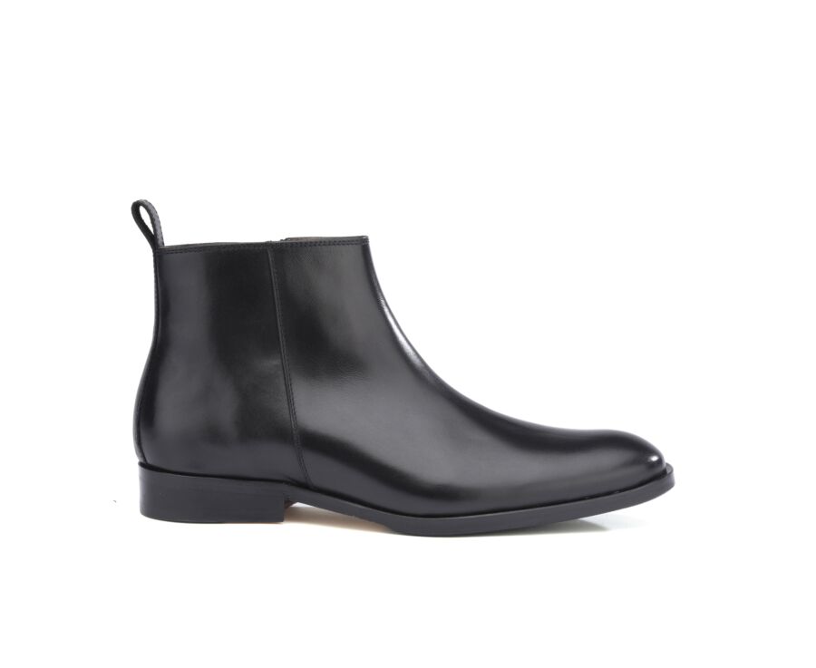 Boots zippées homme cuir Noir - DAWIT PATIN