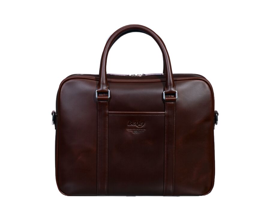 Cartable homme cuir avec bandoulière Chocolat - KARLINGTON III