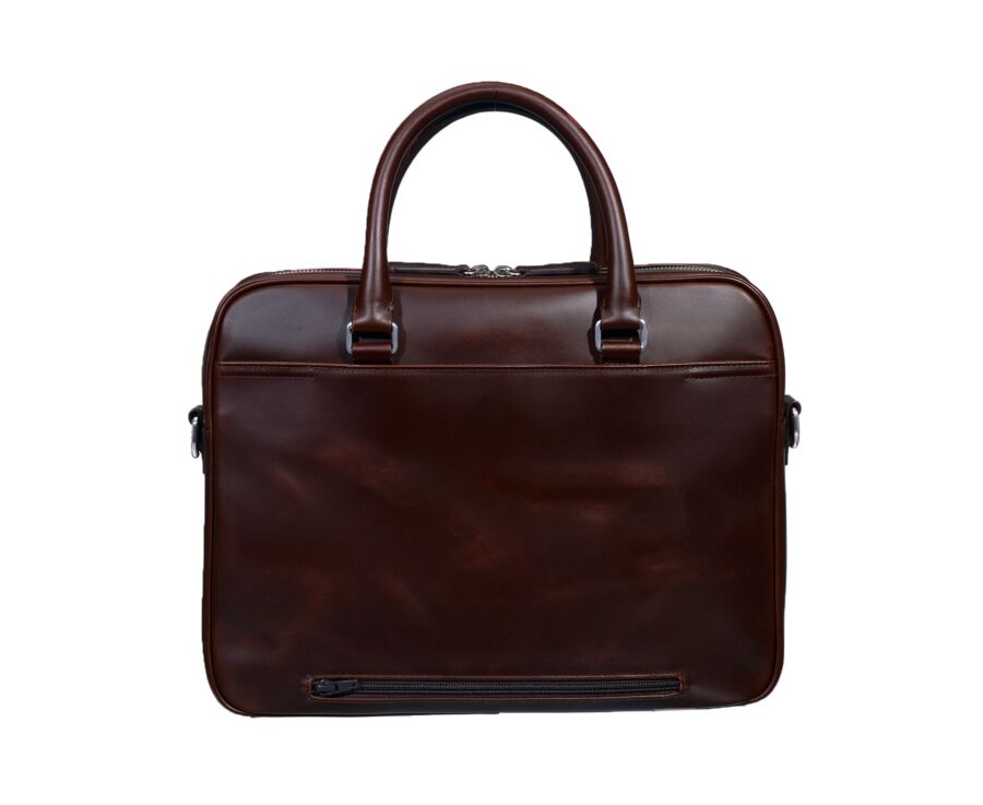 Cartable homme cuir avec bandoulière Chocolat - KARLINGTON III