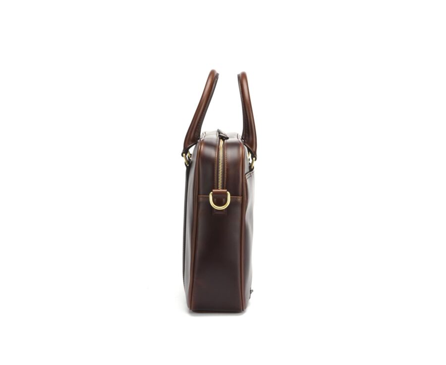 Cartable homme cuir avec bandoulière Chocolat - KARLINGTON III