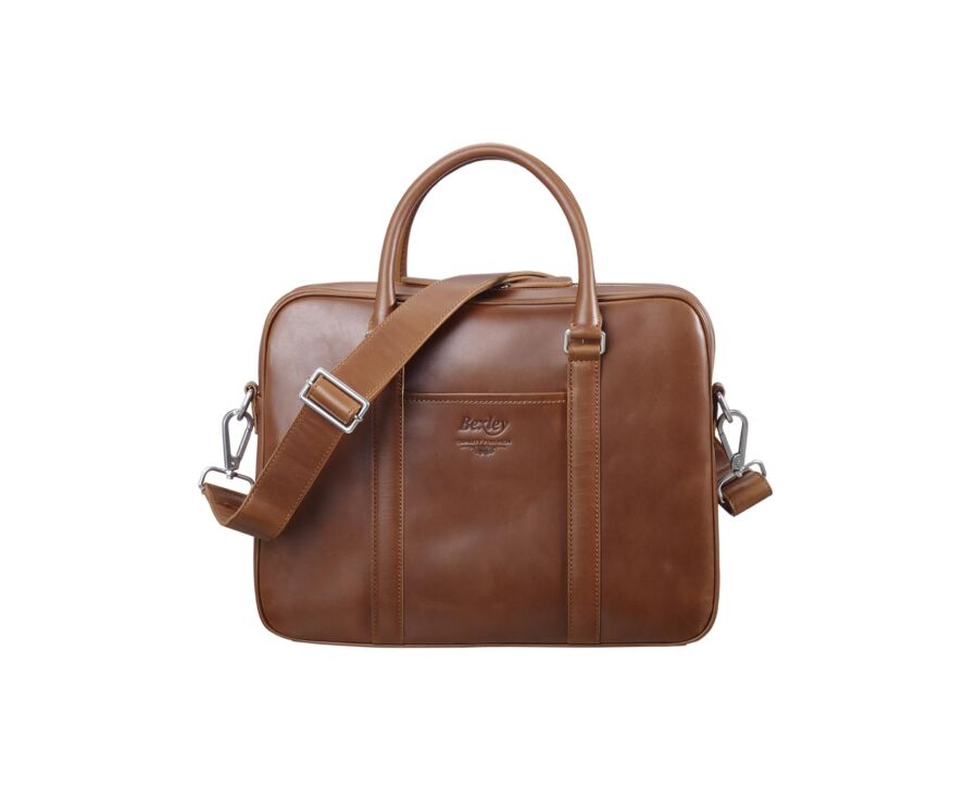 Cartable homme cuir avec bandoulière Gold - KARLINGTON III