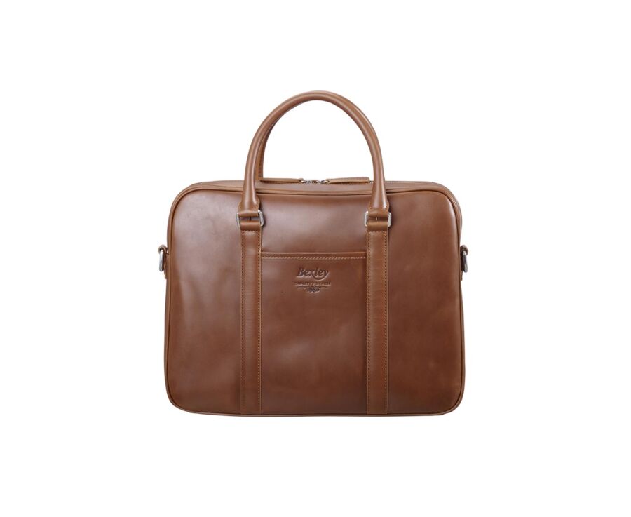 Cartable homme cuir avec bandoulière Gold - KARLINGTON III