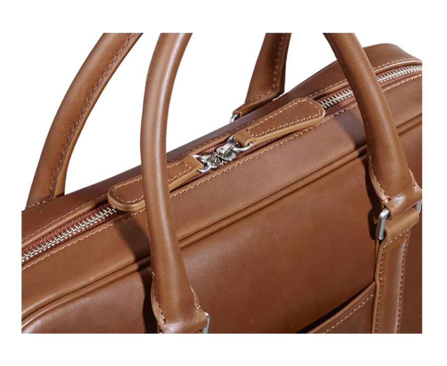 Cartable homme cuir avec bandoulière Gold - KARLINGTON III
