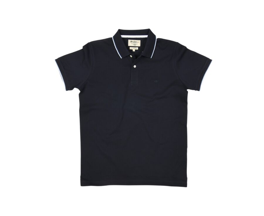 Polo Navy et Blanc homme - ALBERN