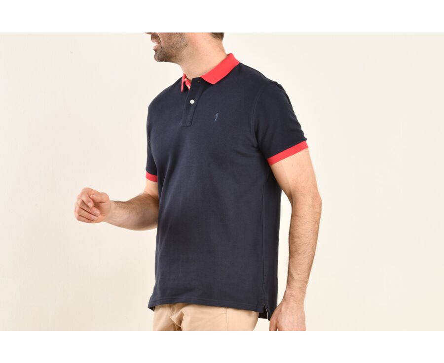 Polo Navy et Framboise homme - ARDLEY