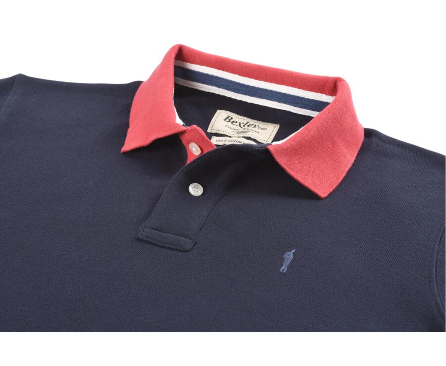 Polo Navy et Framboise homme - ARDLEY