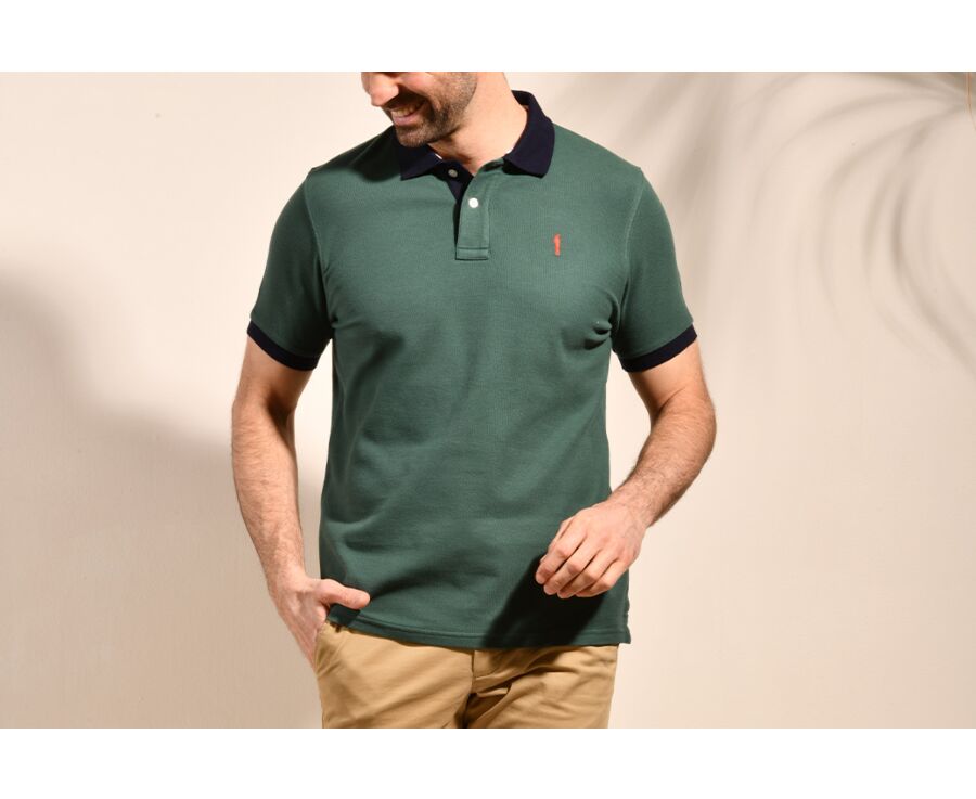 Polo Vert Foncé et Marine homme - ARDLEY