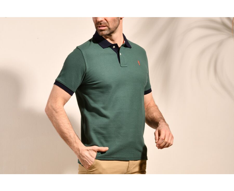 Polo Vert Foncé et Marine homme - ARDLEY