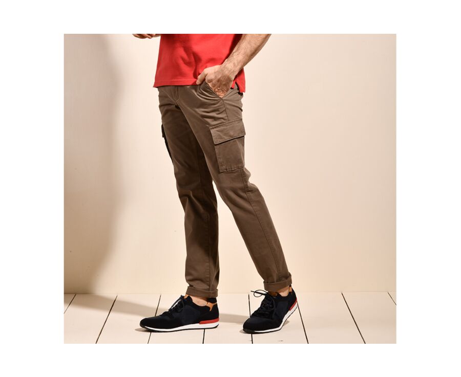 Pantalon cargo homme Taupe foncé II  - KEANAN