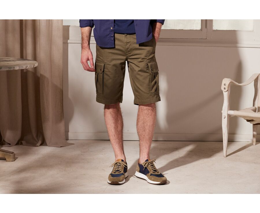 Bermuda cargo homme Olive foncé - CORBEN II