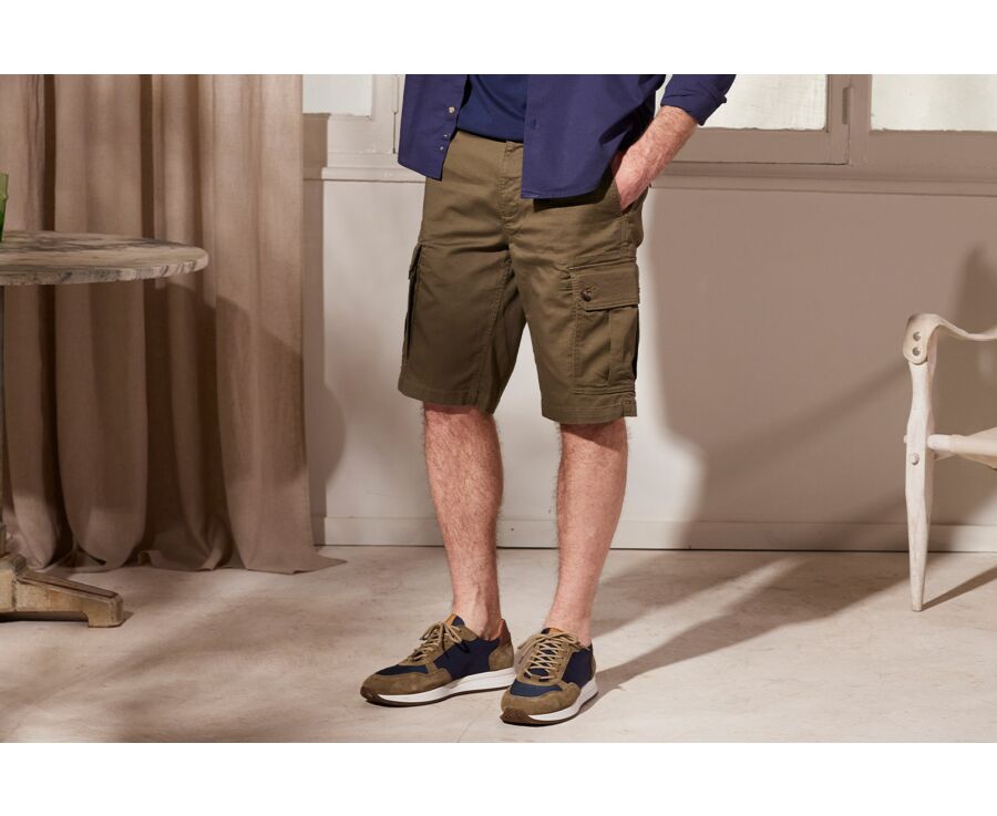 Bermuda cargo homme Olive foncé - CORBEN II