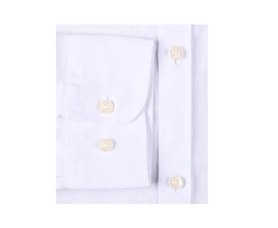 Chemise coton lin blanche unie - ELIBERT