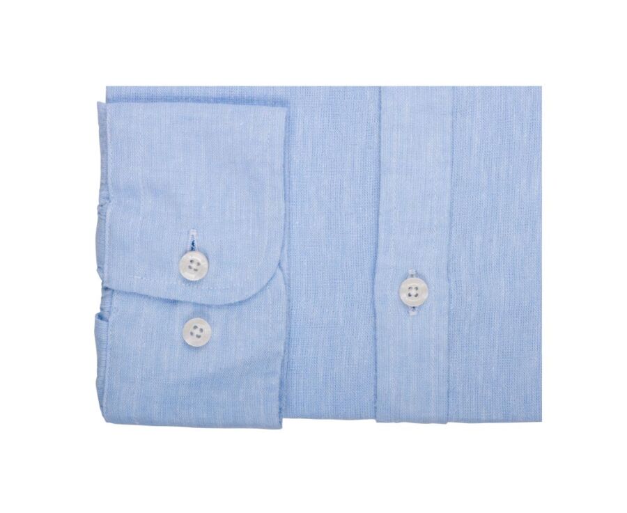 Chemise coton lin Chambray bleu Clair - ELIBERT