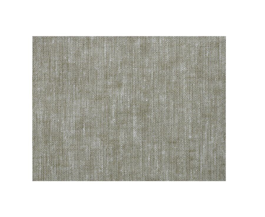 Chemise coton lin Chambray Vert Kaki - ELIBERT