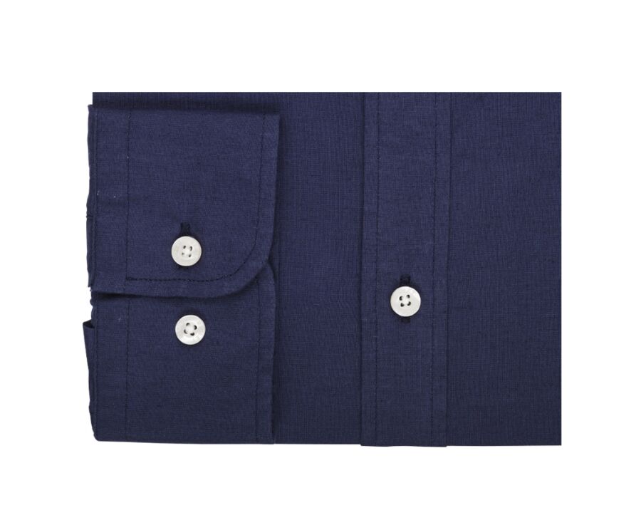 Chemise coton lin Marine - SILBERT