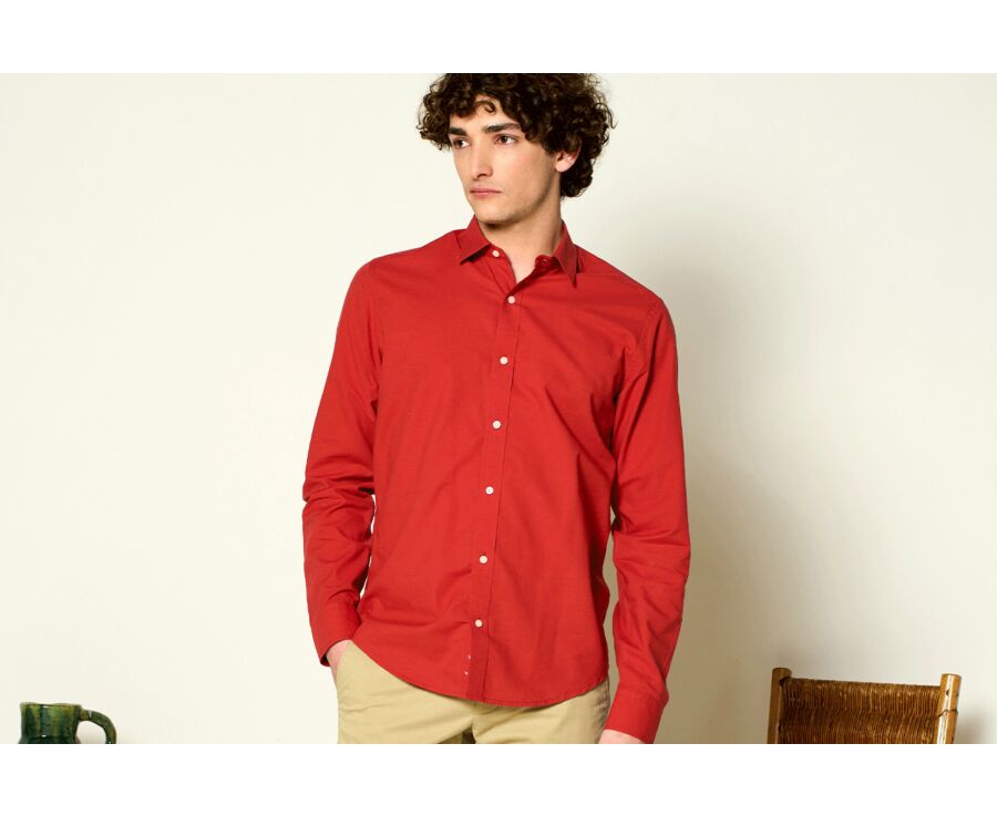 Chemise coton lin Ocre - SILBERT